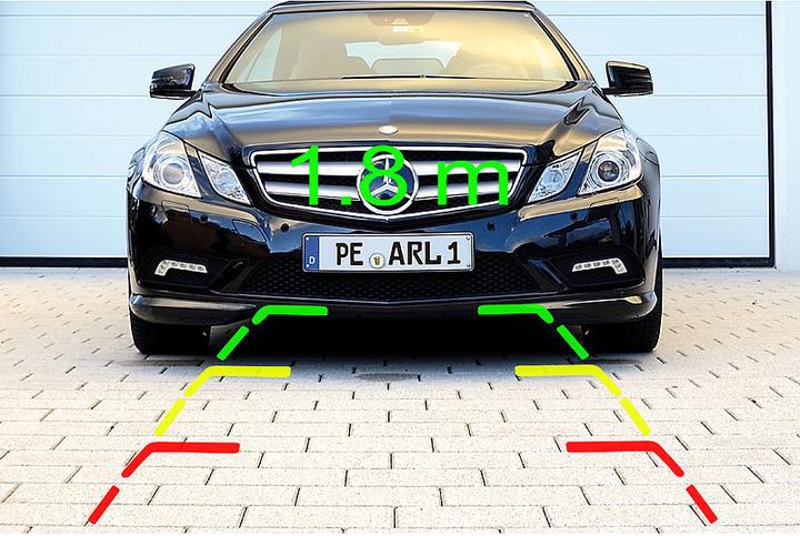 Produktbild Lescars Farb-Rückfahrkamera und Einparkhilfe