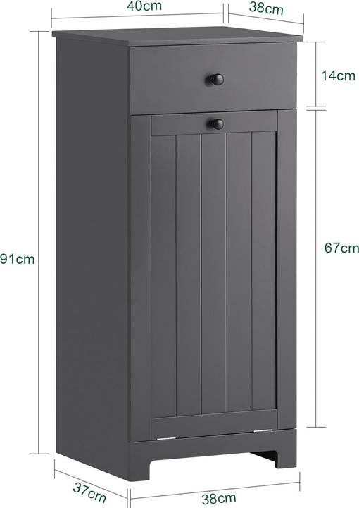 Produktbild SoBuy Wäscheschrank mit Wäschesack