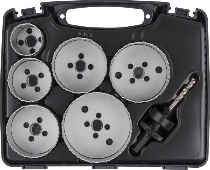 Actual product image wolfcraft wolfcraft 1 Lochsägen-Set BiM ø40,54,65,68,74,86mm (40, 54, 65, 68, 74 mm, 86 mm)