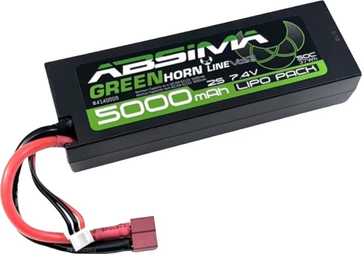 Actual product image Absima LiPo Stick Pack 7.4V-45C 5000 Hardcase (7.40 V, 5000 mAh)