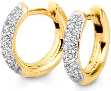 Breuning Creolen - BRILL. 0,308 Ct. H/si (750/18 K Gold)