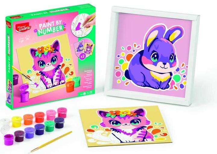 Produktbild Maped Kreativ-Set Malen nach Zahlen Katze + Hase