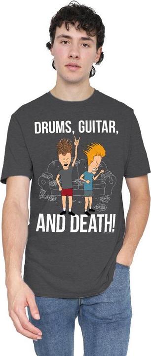 Produktbild Universal Textiles Drums Guitar & Death TShirt (L)