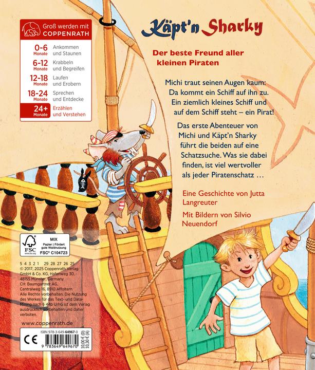 Produktbild Käpt'n Sharky – Die grosse Schatzsuche (Pappbilderbuch) (Deutsch)