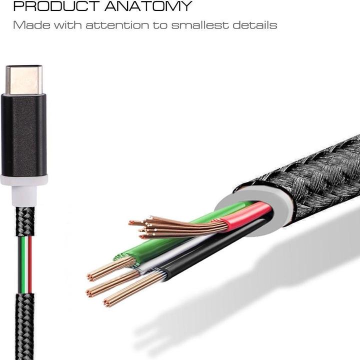 Produktbild Calitron Audio Adapter USB-C - Typ C Konverter Adapterkabel, silber (0.10 m, USB 3.2 Gen 1)