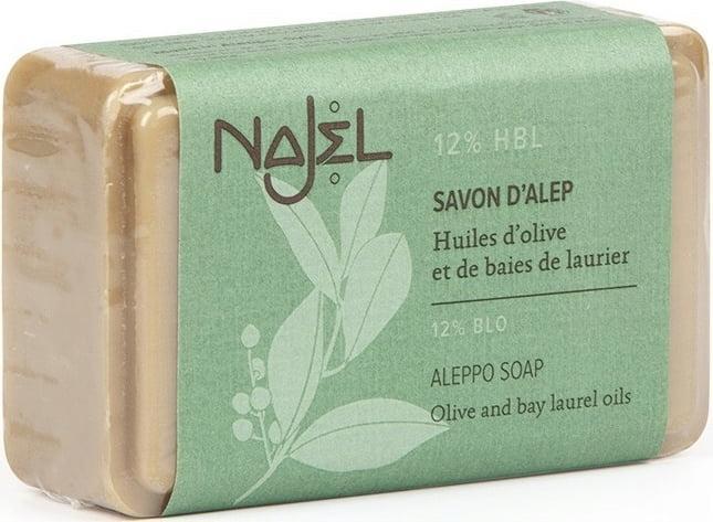 Najel Aleppo Seife mit 12% Lorbeeröl (Hartseife, 100 ml)
