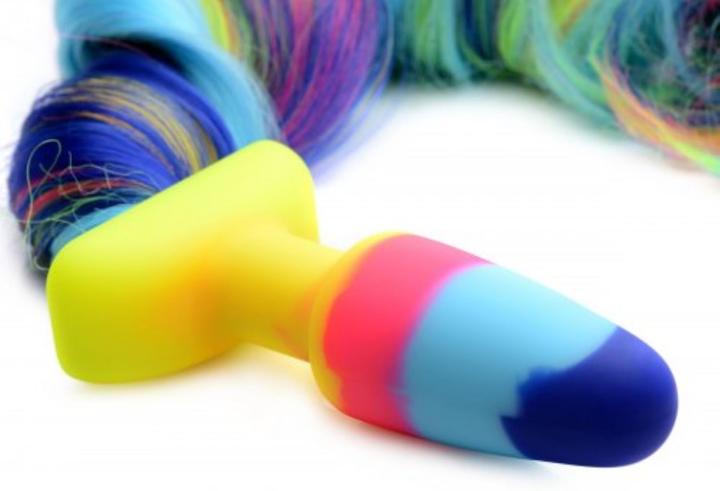 Actual product image Tailz RegenbogenEinhornAnalplug mit Schwanz