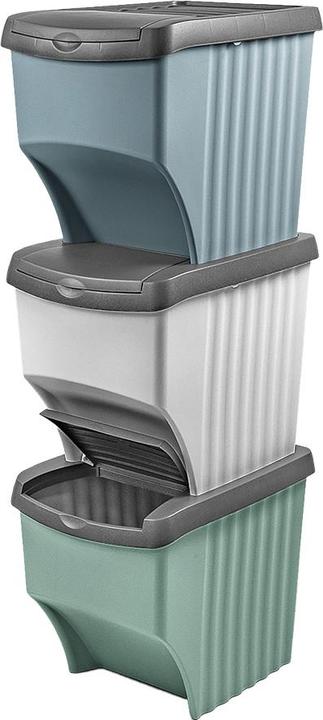 Weber Home Torre di riciclaggio 3 pezzi multicolore