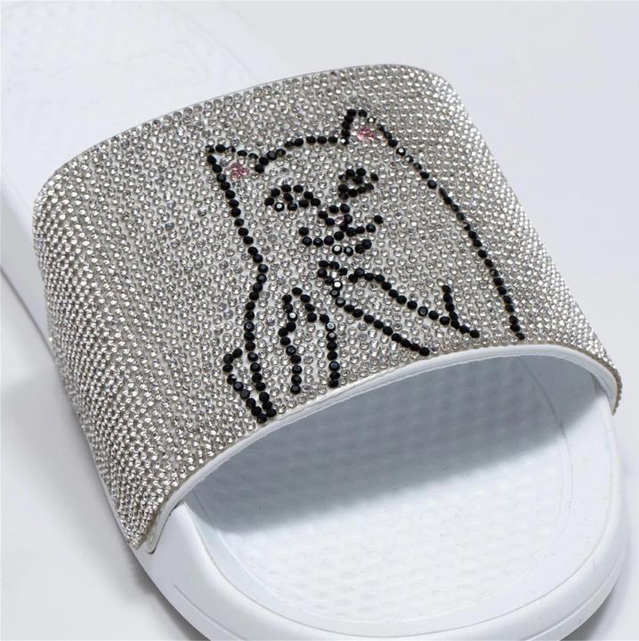 Immagine prodotto RipnDip Lord Nermal Slides Rhinestone White (43)