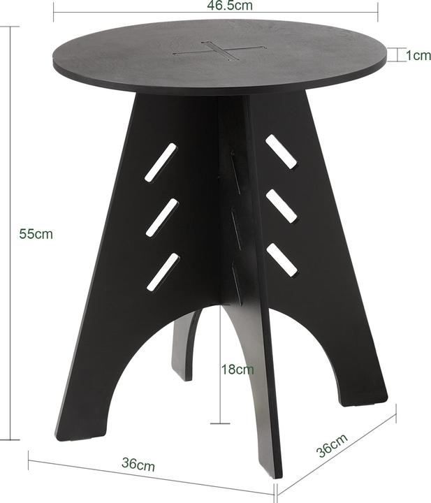 Actual product image SoBuy Jose (55 x 47 x 47 cm)
