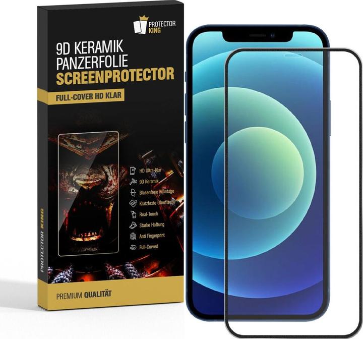 Actual product image Protectorking 3x Ceramic-Glass Full Cover HD Klar (3 Piece, Apple iPhone XS Max)