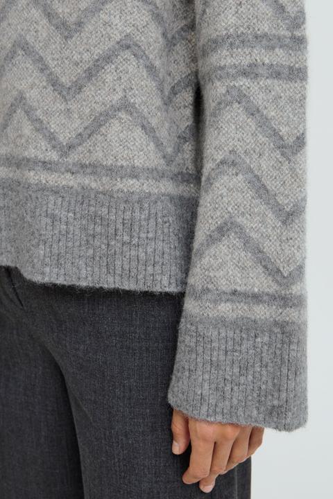 Actual product image B.young BYOMEA GEOMETRIC JUMPER 20815659 (L)