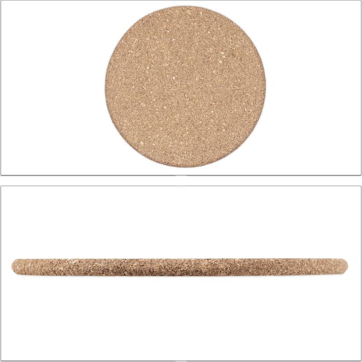 Immagine prodotto Relaxdays Sottobicchieri di sughero (4 x, Pan coaster)