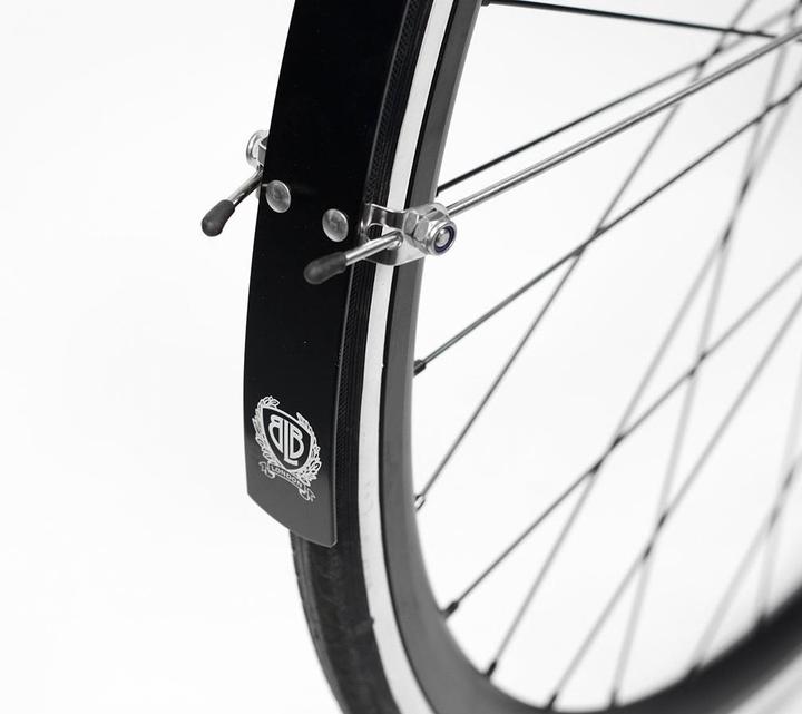 Actual product image BLB Classic Alloy Mudguard Set - VR + HR - black matt (Mudguard set)