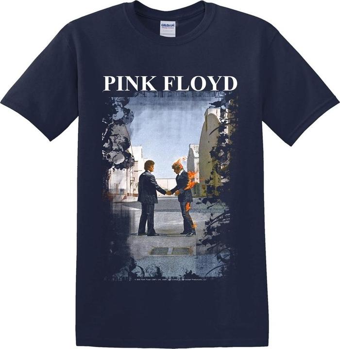 Pink Floyd Burning Man Navy TS