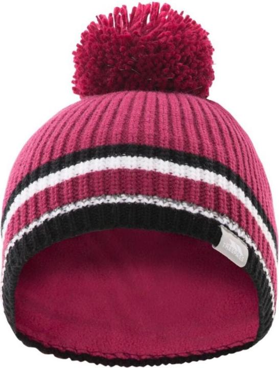 Actual product image Trespass LIT children pom pom cap with reflective effect