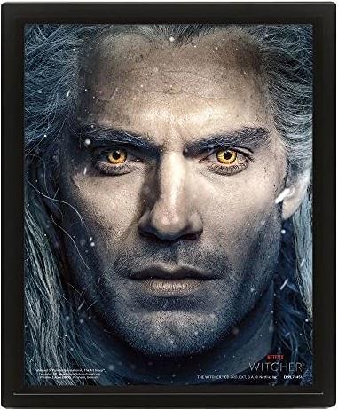 Actual product image Pyramid Framed 3D Cornice The Witcher Interwined 26x20cm (25.5 x 20.5 x 4.5 cm)