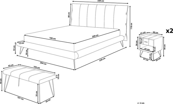 Actual product image Beliani Betin (180 x 200 cm)