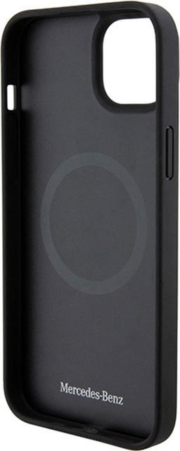Produktbild Mercedes MEHMP15S23RMMK iPhone 15 6.1" czarny/black hardcase Crossed Lines Pattern Leather MagSafe (Apple iPhone 15)