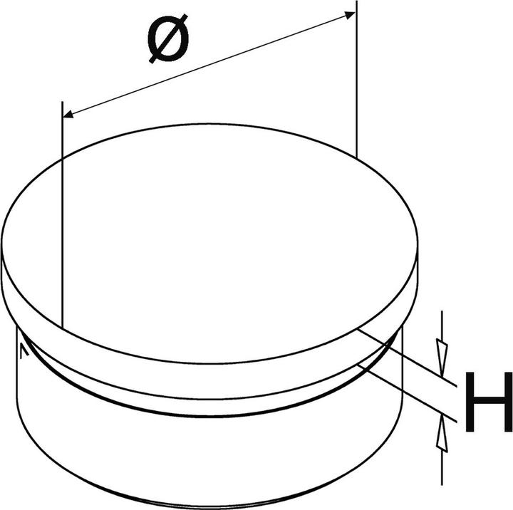 Produktbild G-Fittings Endkappen für Rohrabschluss an Hand- und Fussreling (Zink-Druckguss)