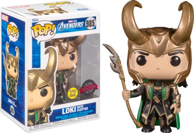 Actual product image Funko Pop! Marvel Avengers : Loki w Scepter (GITD) EXM 985