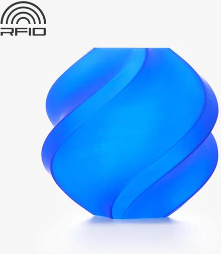 Actual product image Bambu Lab - PLA Translucent - Blue - 1.75mm (PLA, 1.75 mm, Blue)