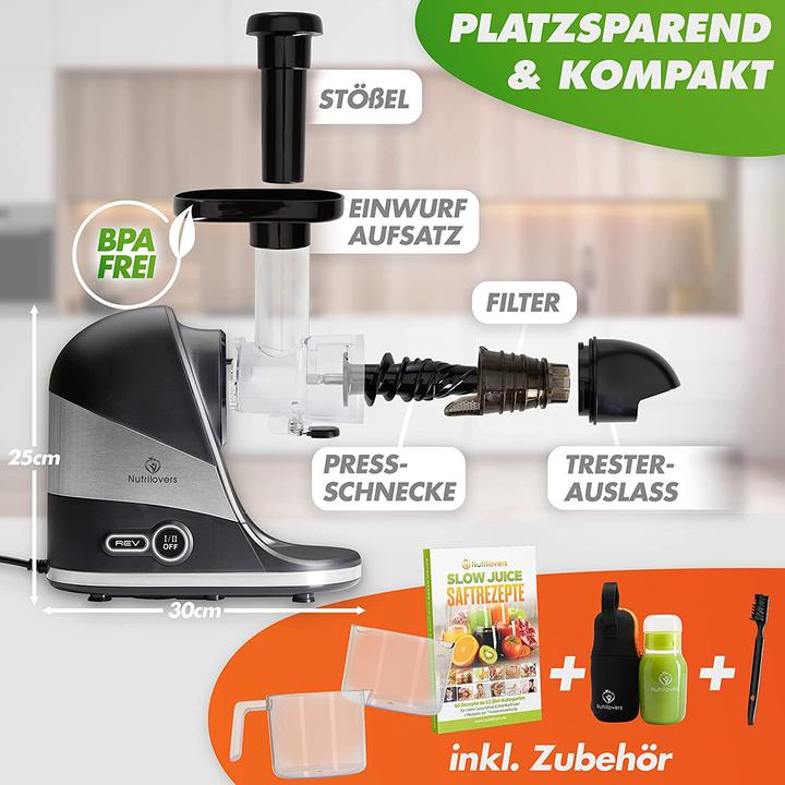 Image du produit Nutrilovers Slow Juicer MINI PRESS Black Berry