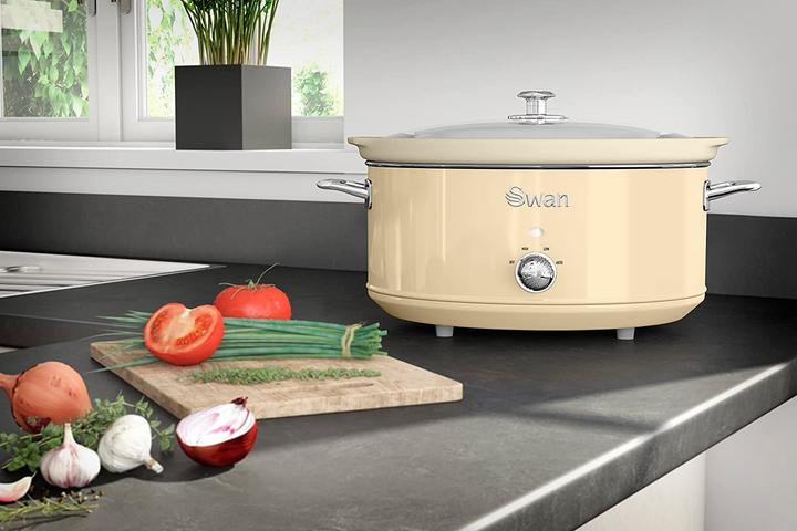Produktbild Swan Retro Slow Cooker 6,5L Creme