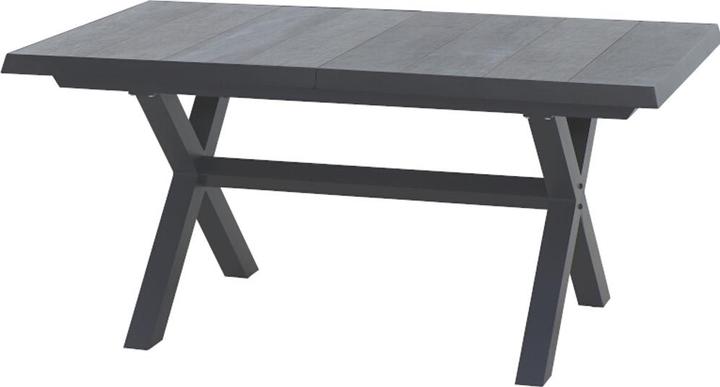 Produktbild Siena Garden Sincro Ausziehtisch 160/200x90cm matt anthrazit / wood-grey (160 cm)