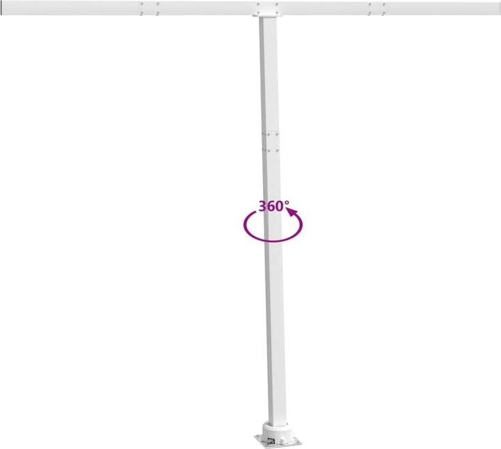 Produktbild VidaXL Stützen für Markisen Anthrazit 300x245 cm Eisen,Farbe (3 m)