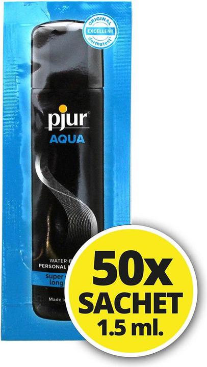 Produktbild Pjur Aqua - Gleitgel auf Wasserbasis - 50 Beutel à 1.5 ml (1.50 ml)