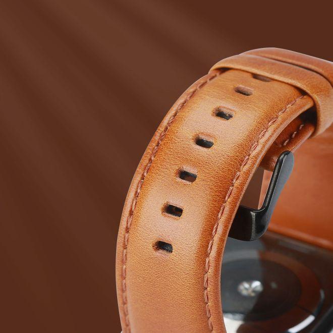 Image du produit Dux Ducis Business Series Bracelet de remplacement en cuir véritable (44 mm, 45 mm, 42 mm, Cuir véritable)