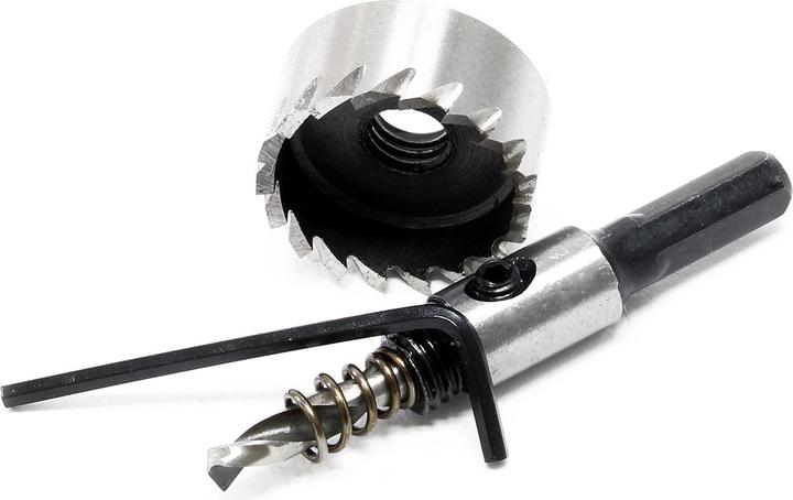 Produktbild Wiltec Lochbohrer Durchmesser 26mm Lochsäge Kronenbohrer Bohrkrone HSS6542 Stahl (26 Millimeter)