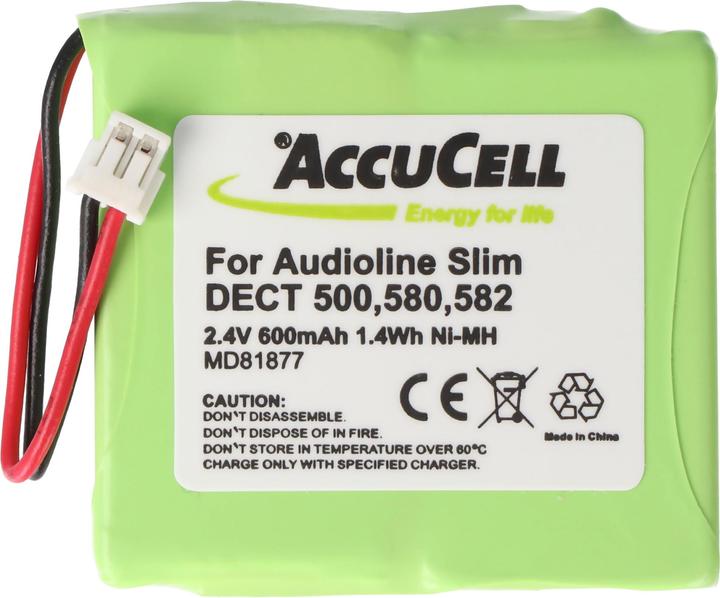 Produktbild AccuCell Akku passend für MEDION MD82877 Akku 5M702BMX Telekom Sinus A201, Switel DFT 81171
