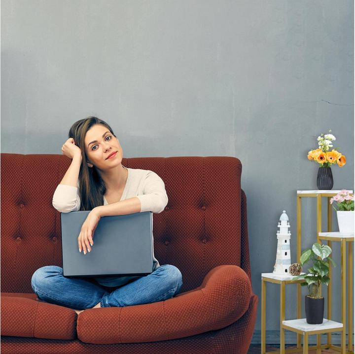 Produktbild Relaxdays Pflanzenständer mit 4 Ablagen