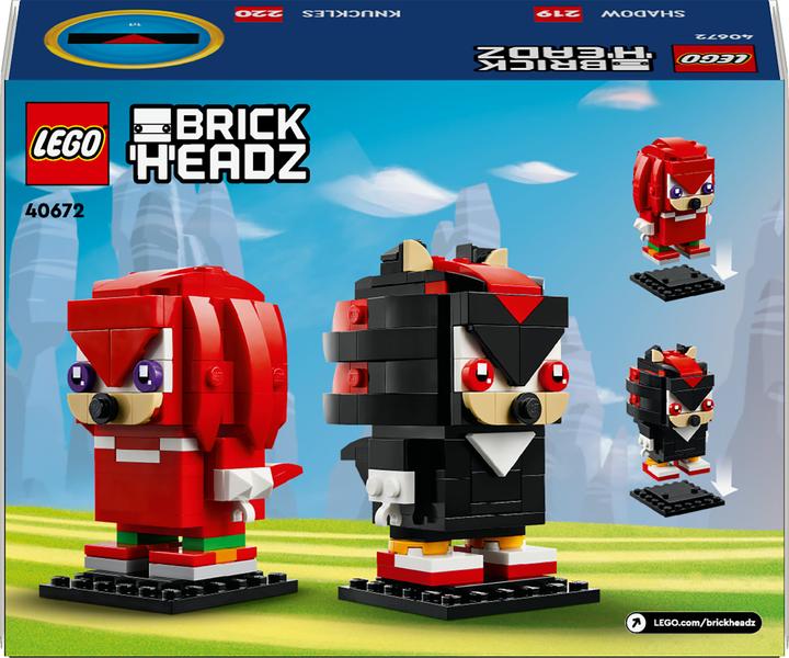 Produktbild LEGO BrickHeadz Sonic the Hedgehog Knuckles & Shadow (40672, LEGO Brickheadz)