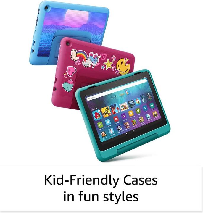 Produktbild Amazon Fire HD 8 Kids Pro (2022) inkl. Hülle (nur WLAN, 8", 32 GB, Regenbogen)