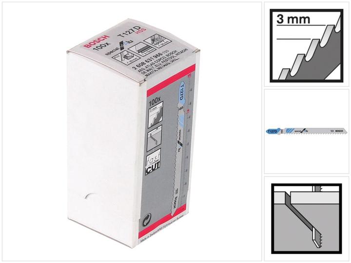 Actual product image Bosch Professional Zubehör PRO Alu T127D jigsaw blade, 100 mm, 100 pcs.