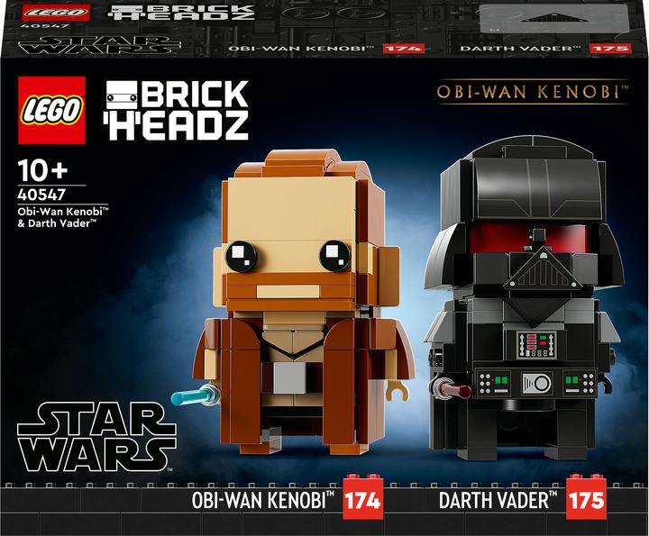 Productafbeelding LEGO BrickHeadz - Obi-Wan Kenobi & Darth Vader (40547, LEGO Brickheadz)