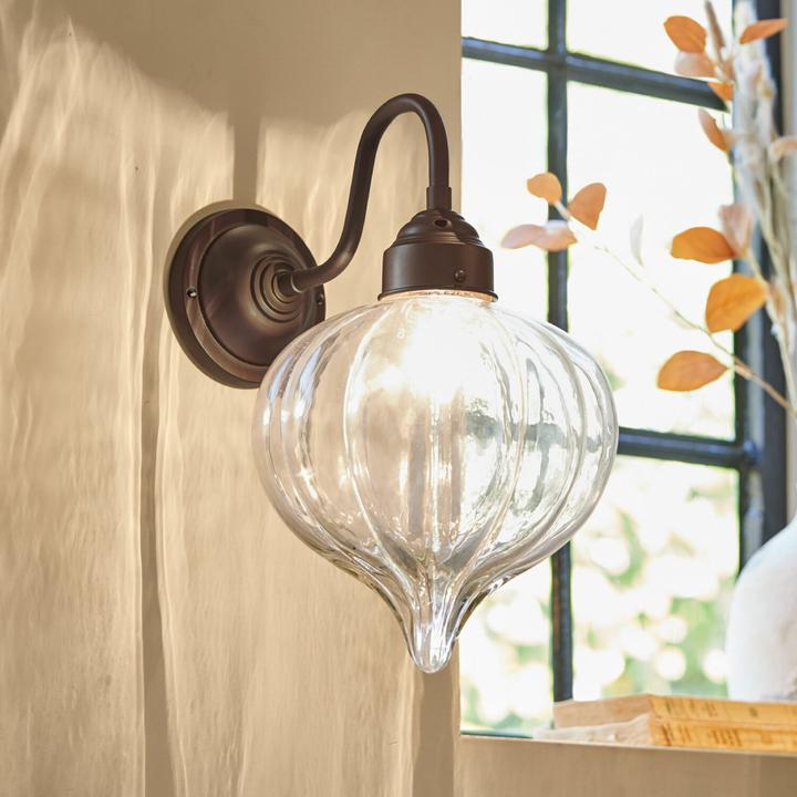 Image du produit Loberon Applique murale Baisse clair/laiton (E27)