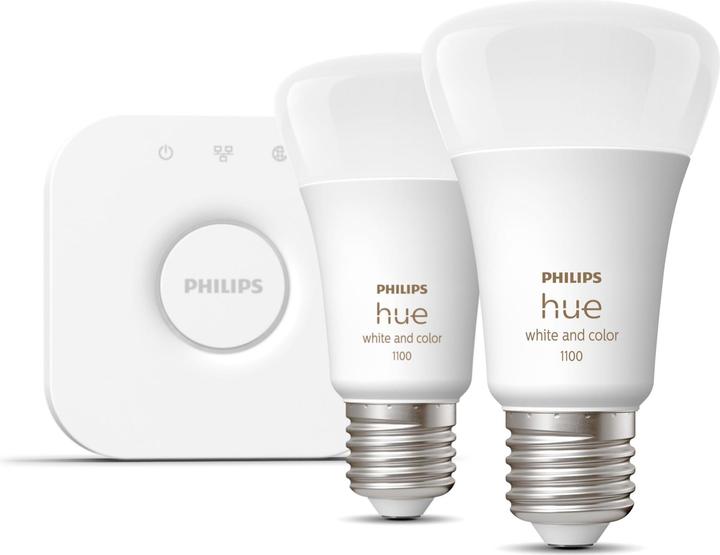 Immagine prodotto Philips Hue Starter Kit (E27, 11 W, 1100 lm, 1 x, F)