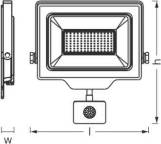 Produktbild Osram Floodlight Essential Sensor 100W 4000K 4099854429835 LED-Aussenstrahler mit (10000 lm, IP44)