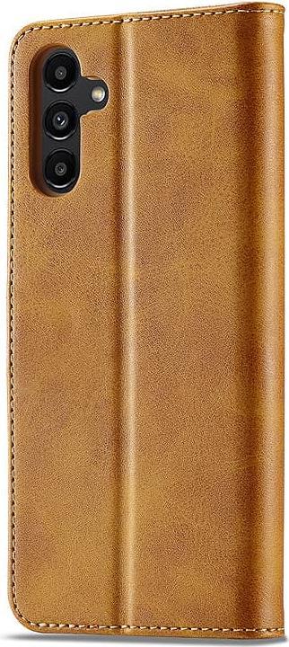 Image du produit LC.Imeeke Samsung Galaxy A72 5G - Étui portefeuille, marron clair/orange (Samsung Galaxy A72 5G)