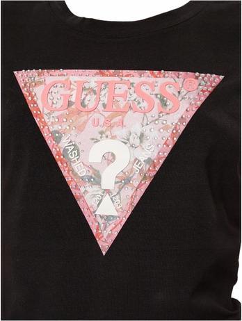 Produktbild Guess Satin-Dreieck-Damen-T-Shirt (XS)