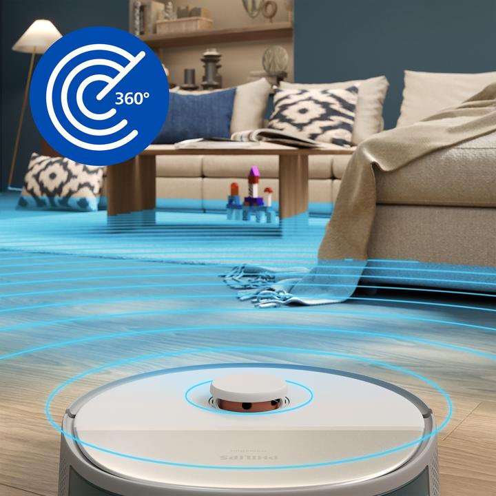 Image du produit Philips XU5100/10 HomeRun 5000 Series Saug-Wischroboter (Robot d'aspiration et de nettoyage)