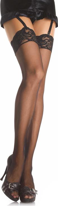 Produktbild Leg Avenue Straps-Strümpfe mit Spitze (One Size)
