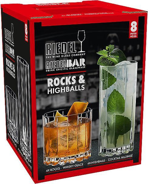 Actual product image Riedel Drink Specific Glassware ROCKS & HIGHBAS (8 x, Long drink glasses)