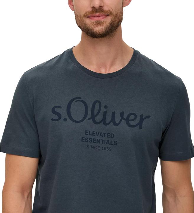 Produktbild S.Oliver T-Shirt Casual Bequem sitzend Logo T-Shirt (M)