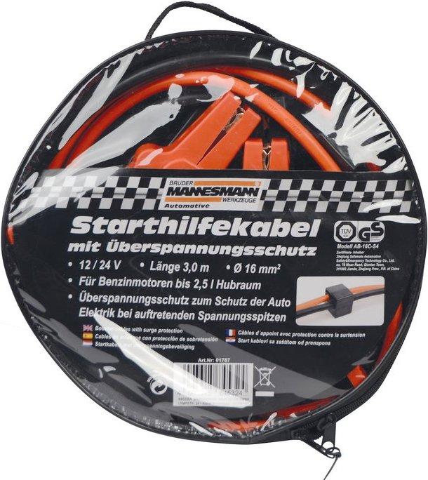 Mannesmann Starthilfekabel 16 mm, in Rundtasche