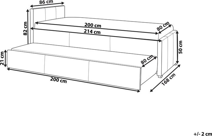 Actual product image Beliani Marmande (80 x 200 cm)